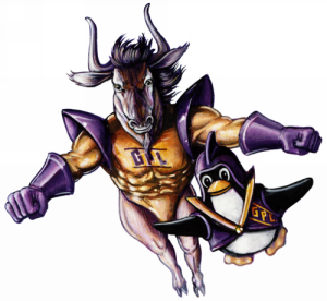 GNU and Tux as superheroes, protected by the GPL