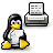Tux-with-printer